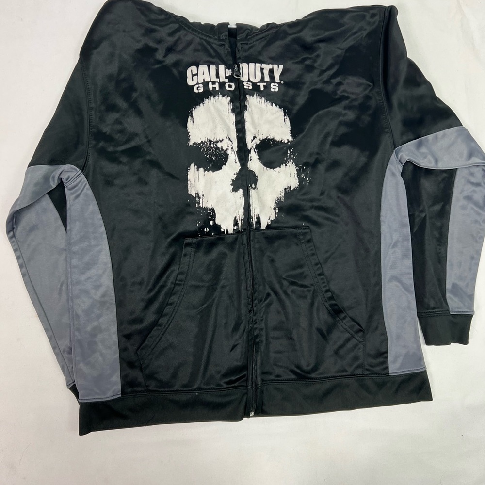 #1696 Call Of Duty Ghosts Kid’s Zip-Up Silk Jacket | Size: 100% Polyester